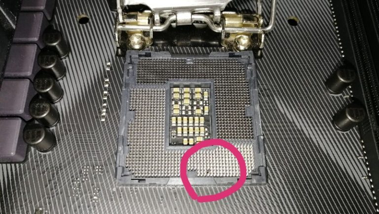 マザーボードのq Ledが点灯してpcが起動しない 原因はcpuソケットのピン折れでした Dopeylog